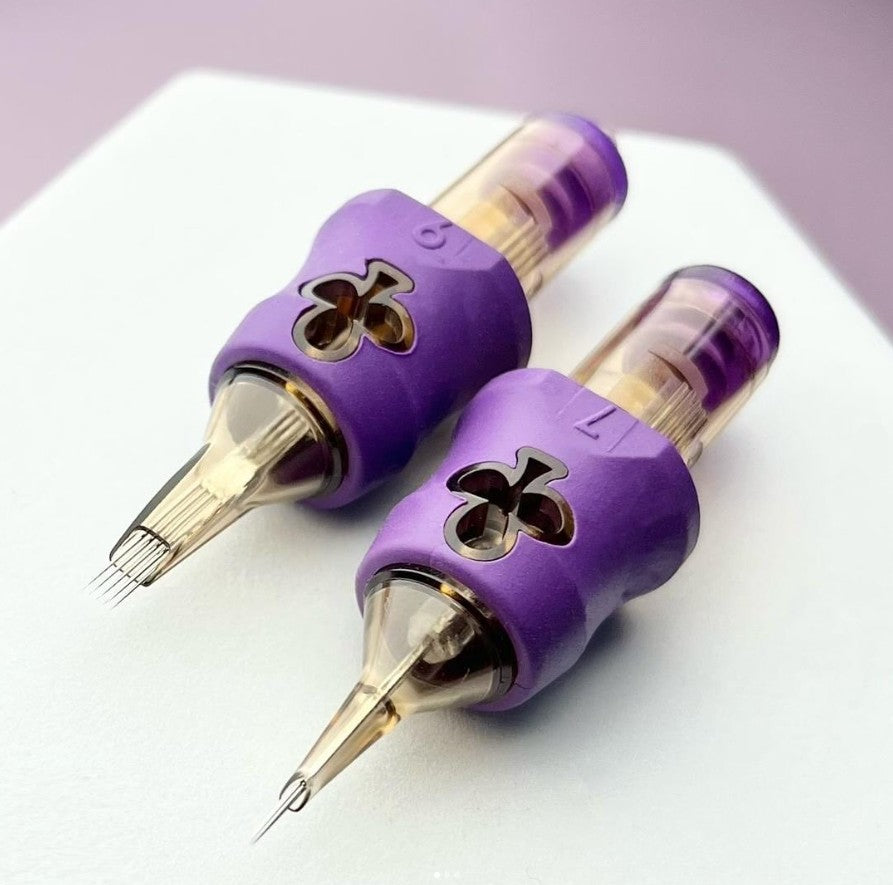 Cartuchos de Tatuaje Sweet Needles — RL RS RM M1 | Edición Trébol Morado