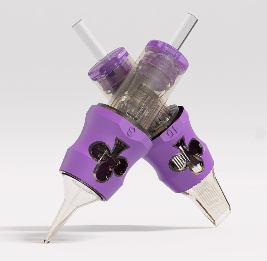 Cartuchos de Tatuaje Sweet Needles — RL RS RM M1 | Edición Trébol Morado