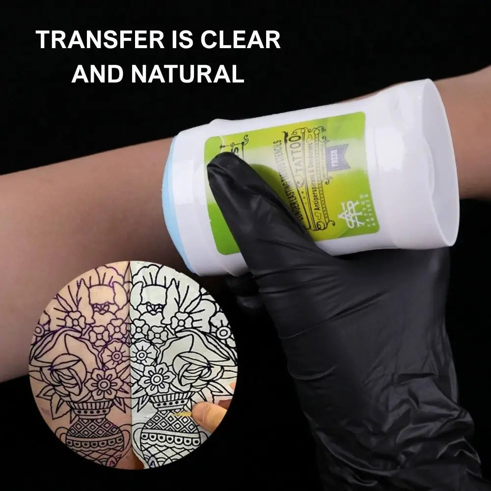 Crème Gel de Transfert de Tatouage — Solution de Pochoir pour Transfert sur Peau (60g)