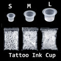 Vasos de Tinta Desechables para Tatuaje — Talla S M L | Pack de 100 y 1000
