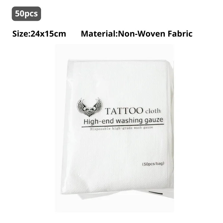 Toallitas Desechables para Tatuaje — Tejido No Tejido | Pack de 50 a 300