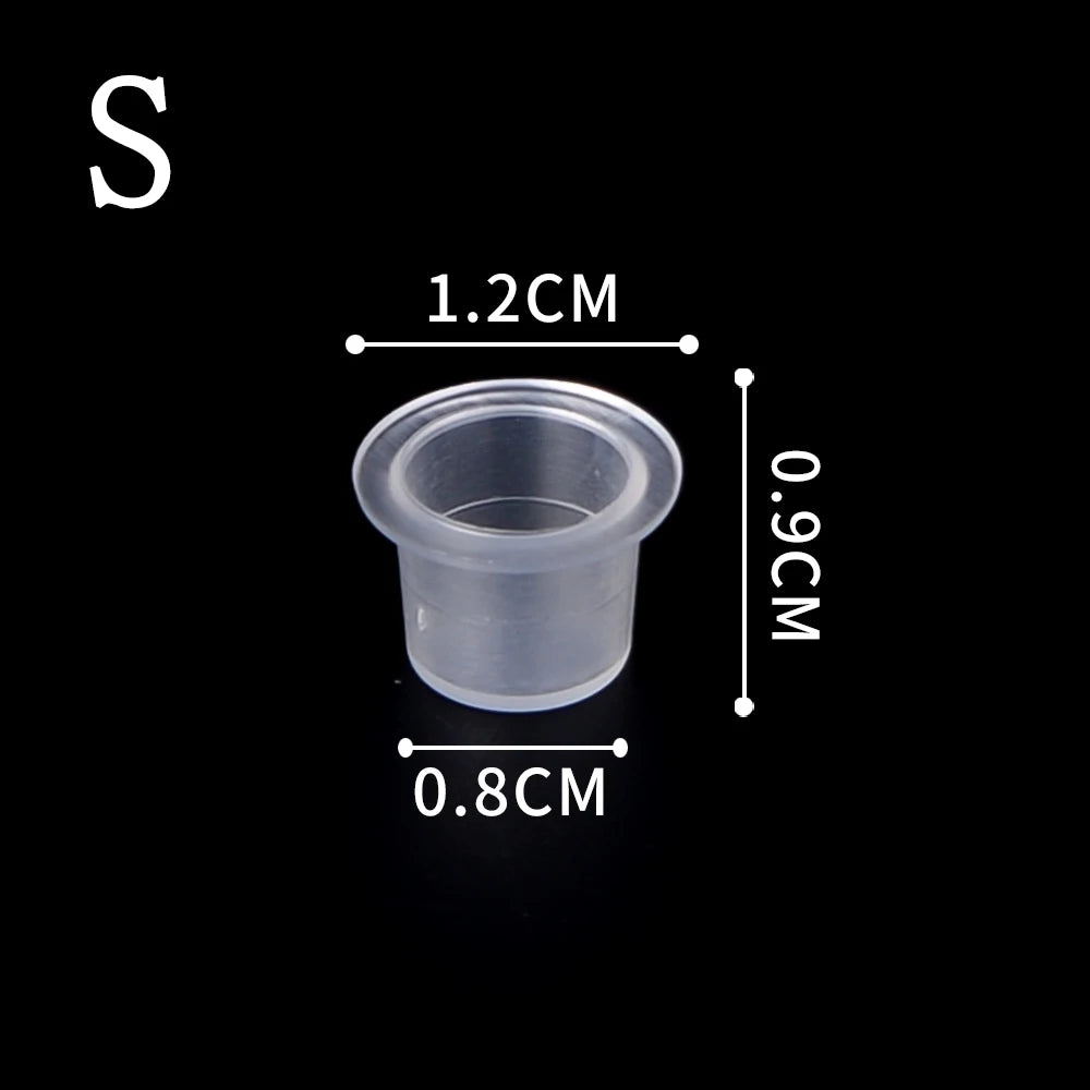 Vasos de Tinta Desechables POSEIDON 1000 unidades — S M L | Plástico Transparente