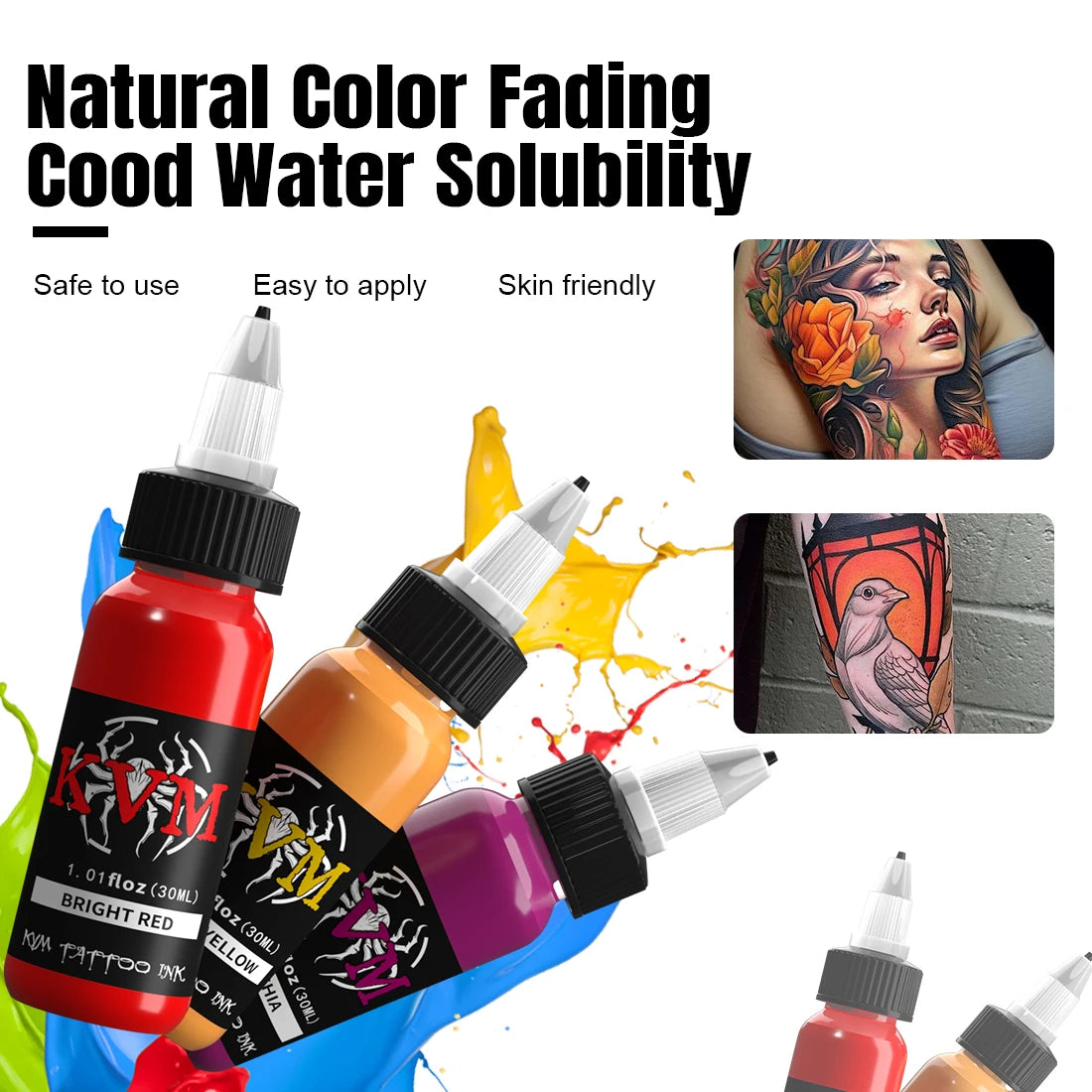 Tinta de Tatuaje Profesional 30ml — 14 Colores Disponibles | Base Oleosa