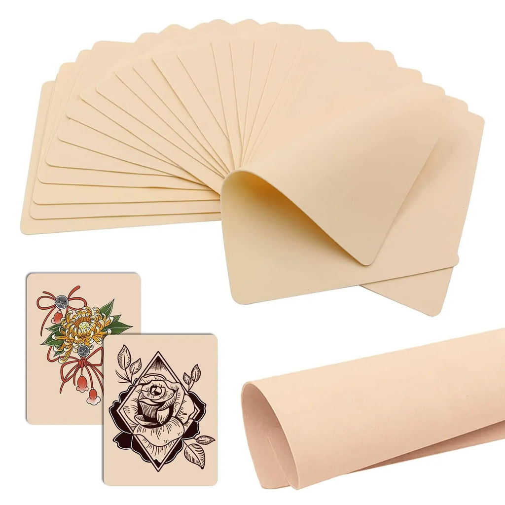 Piel sintética de práctica para Tatuaje — Doble Cara | Pack de 3, 5 y 10 unidades