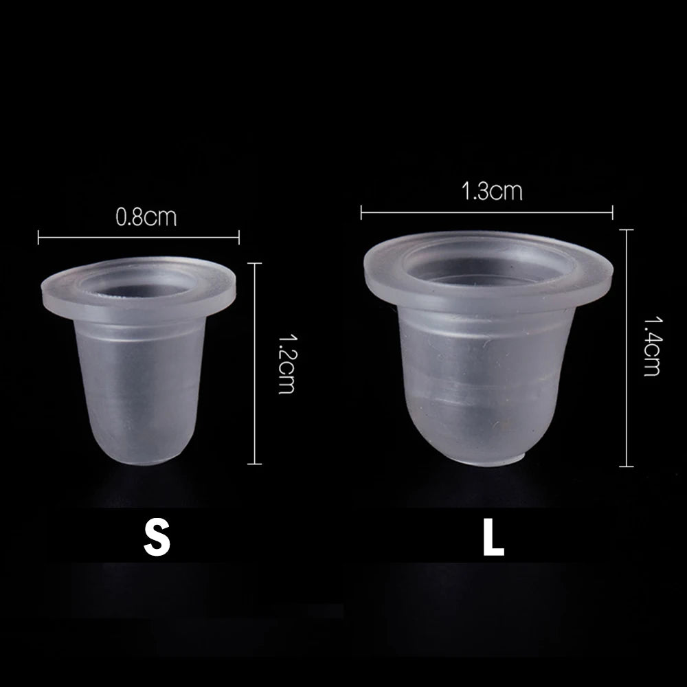 Vasos de Silicona EMALLA para Tatuaje — Pack de 100, 500 y 1000 unidades