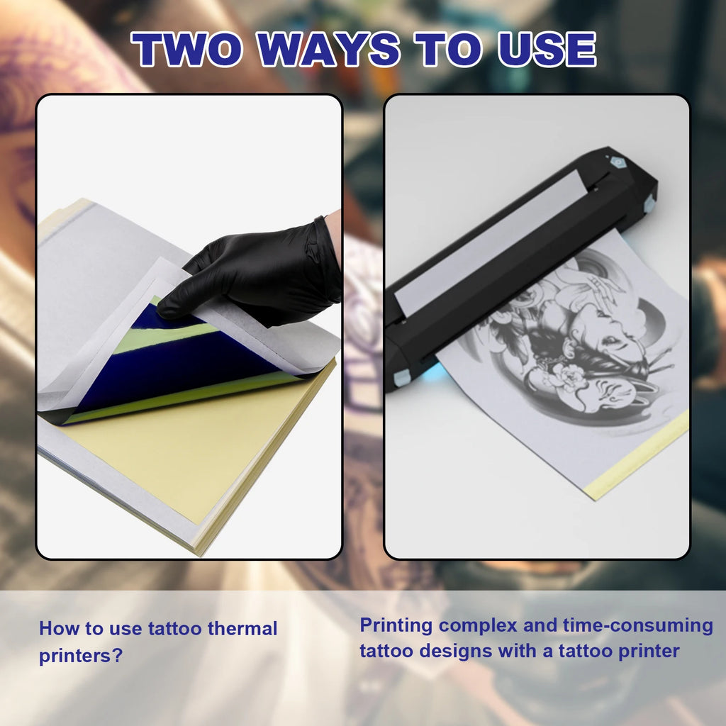 Papel de Calco para Tatuaje A4 — 4 Capas Térmico | Pack de 20, 50 y 100