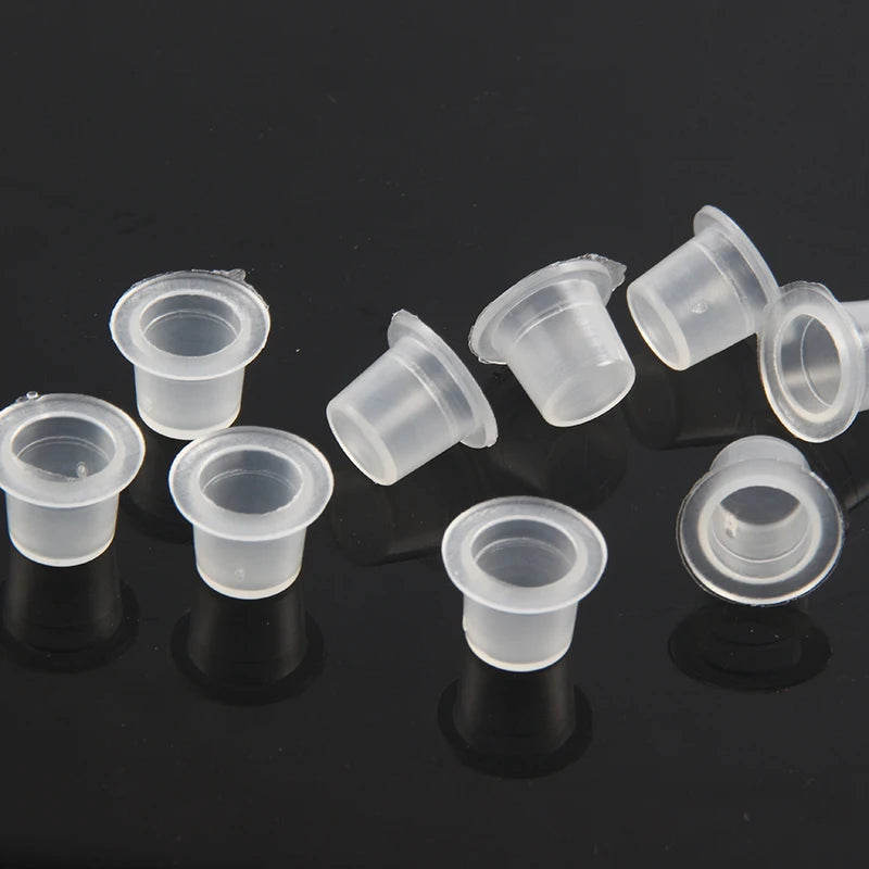 Vasos de Tinta Desechables para Tatuaje — Talla S M L | Pack de 100 y 1000