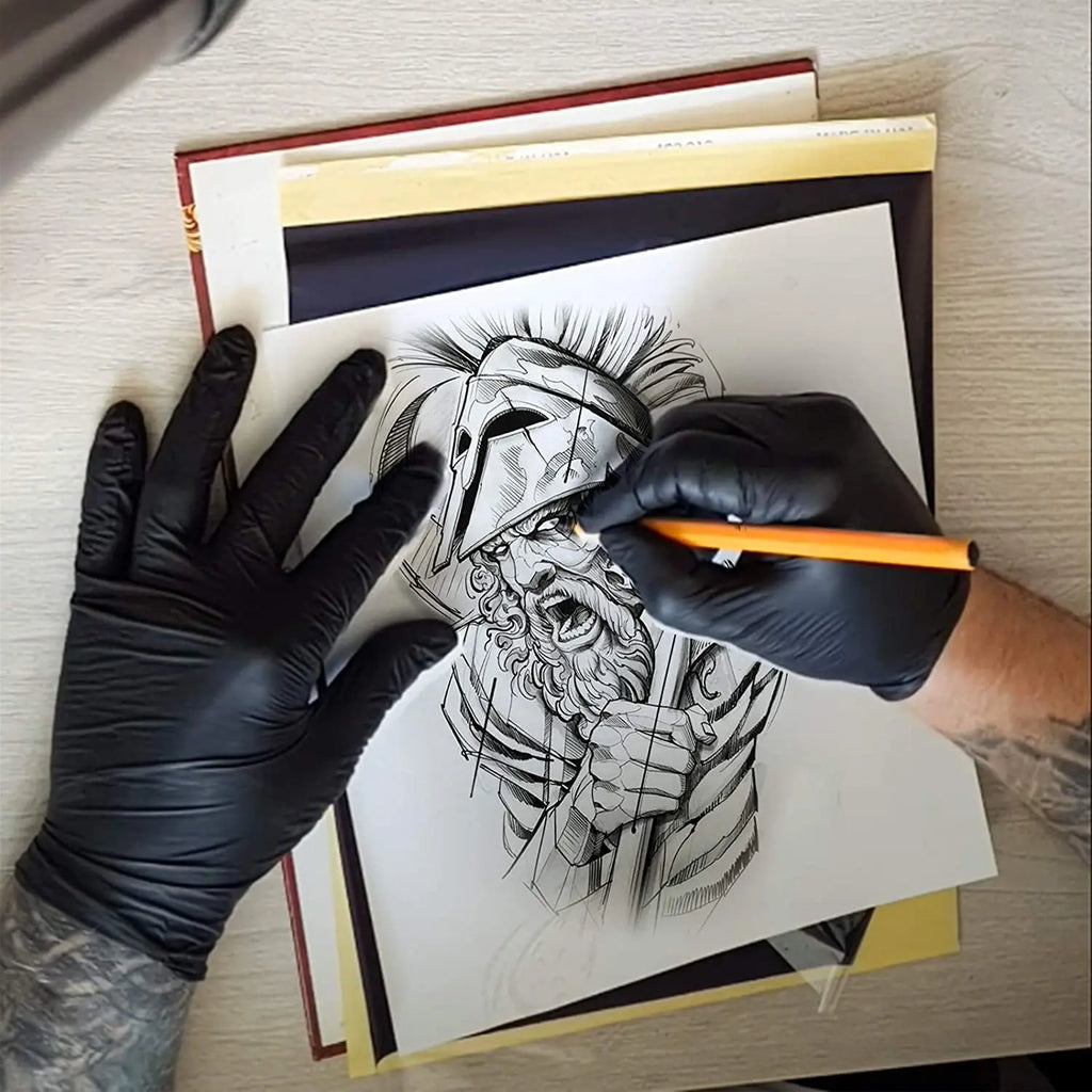Papel de Calco POSEIDON para Tatuaje A4 — 4 Capas | Pack de 10 a 100 hojas