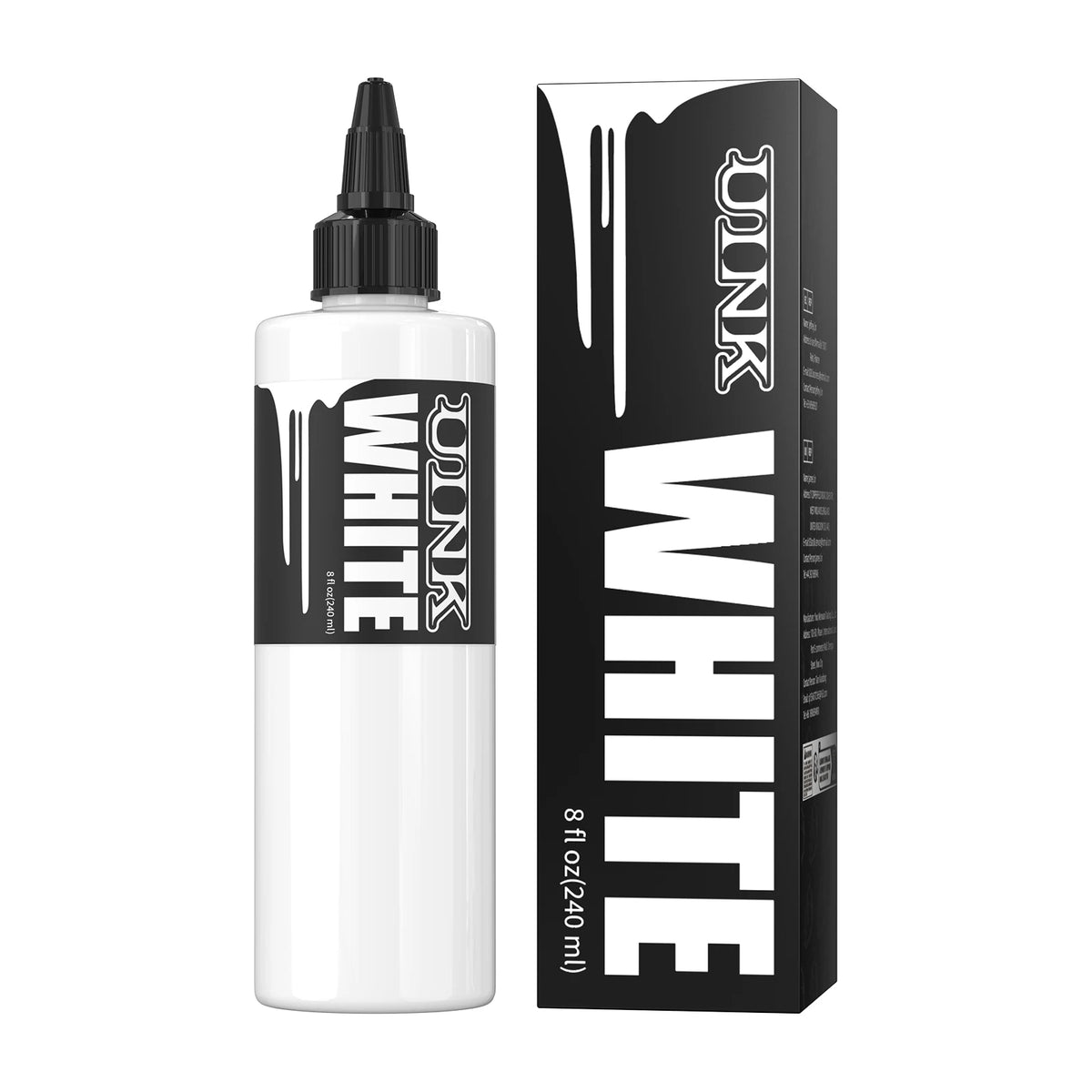 Tinta de Tatuaje Profesional 240ml — Triple Black y Pure White | Base Acuosa