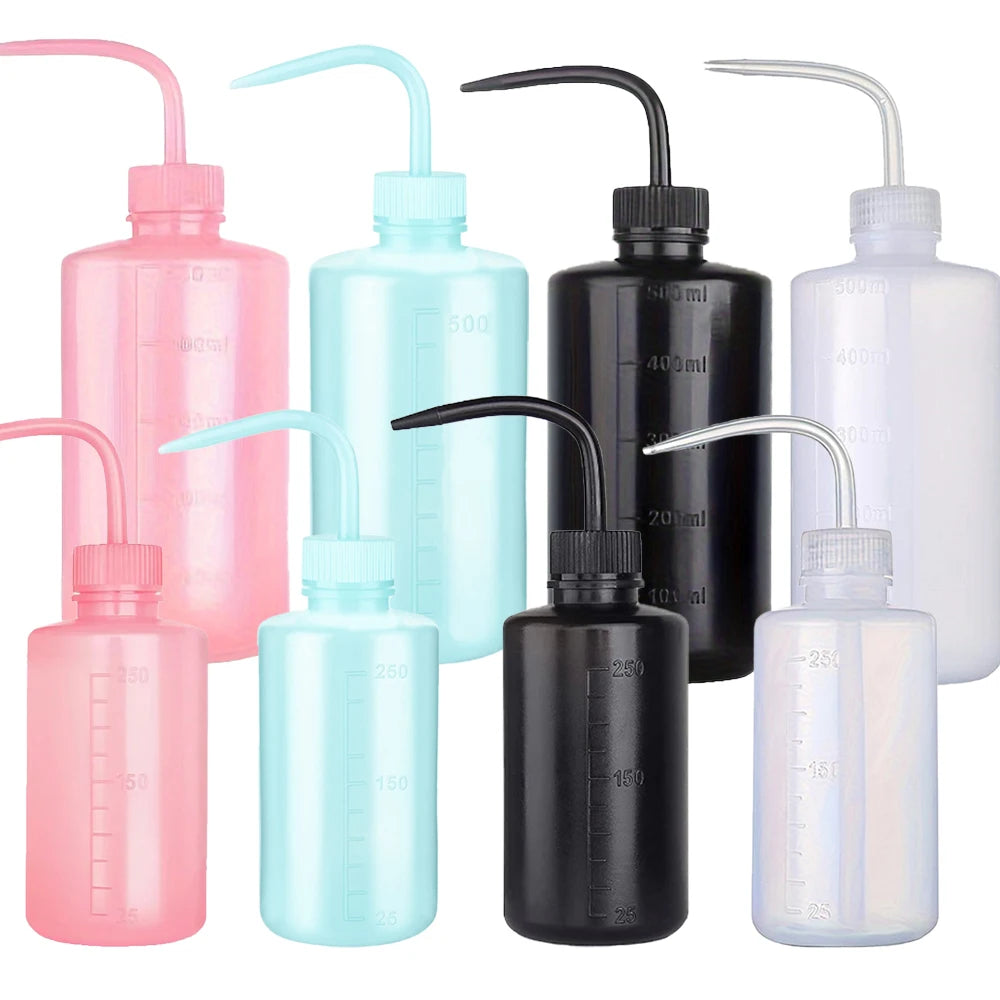 Botella Squeeze para Tatuaje 250ml y 500ml — 4 Colores | Anti-Contaminación