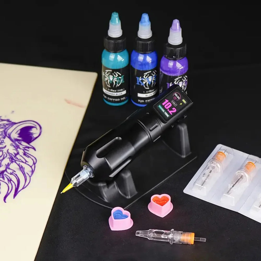 Soporte Antideslizante de Goma para Máquina de Tatuar — Pack de 1 y 2