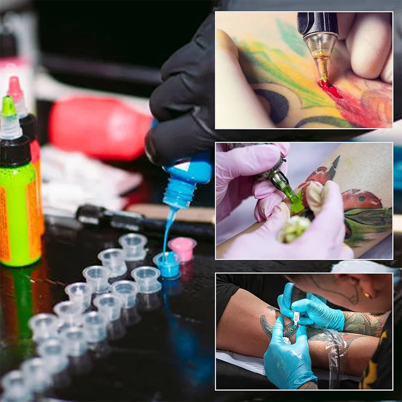 Vasos de Tinta Desechables POSEIDON 1000 unidades — S M L | Plástico Transparente