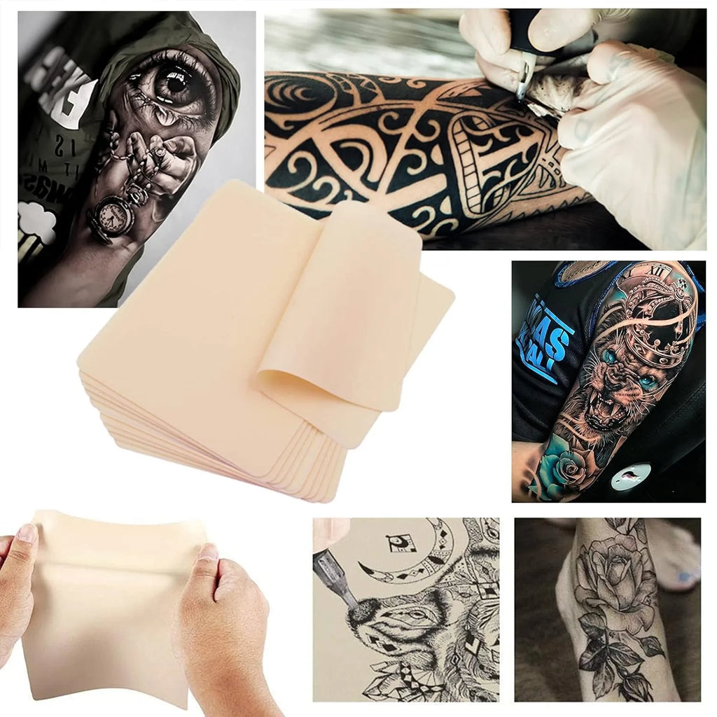 Piel sintética de práctica para Tatuaje — Doble Cara | Pack de 3, 5 y 10 unidades