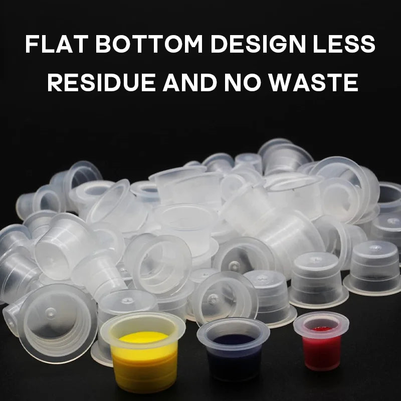 Vasos de Tinta Desechables POSEIDON 1000 unidades — S M L | Plástico Transparente