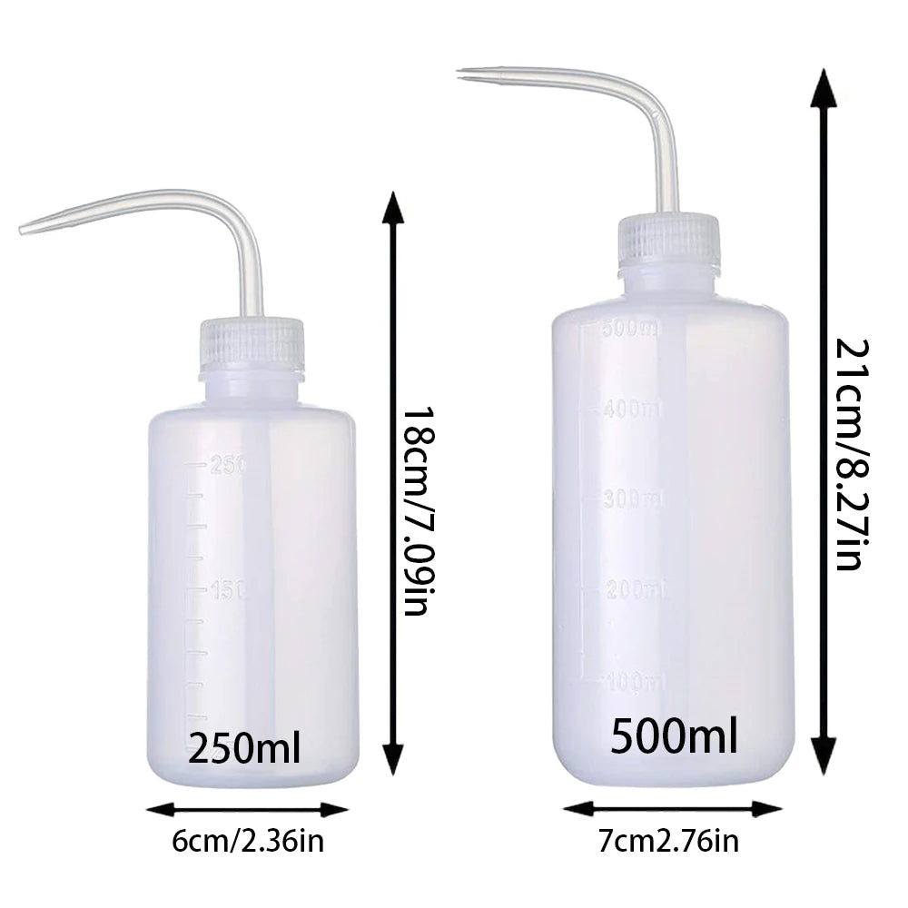Botella Squeeze para Tatuaje 250ml y 500ml — 4 Colores | Anti-Contaminación