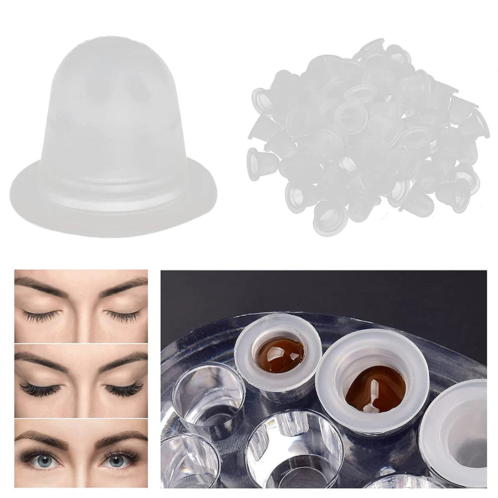 Vasos de Silicona EMALLA para Tatuaje — Pack de 100, 500 y 1000 unidades