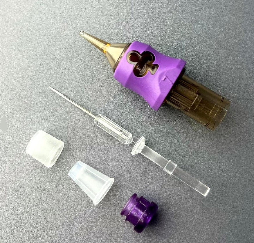 Cartuchos de Tatuaje Sweet Needles — RL RS RM M1 | Edición Trébol Morado